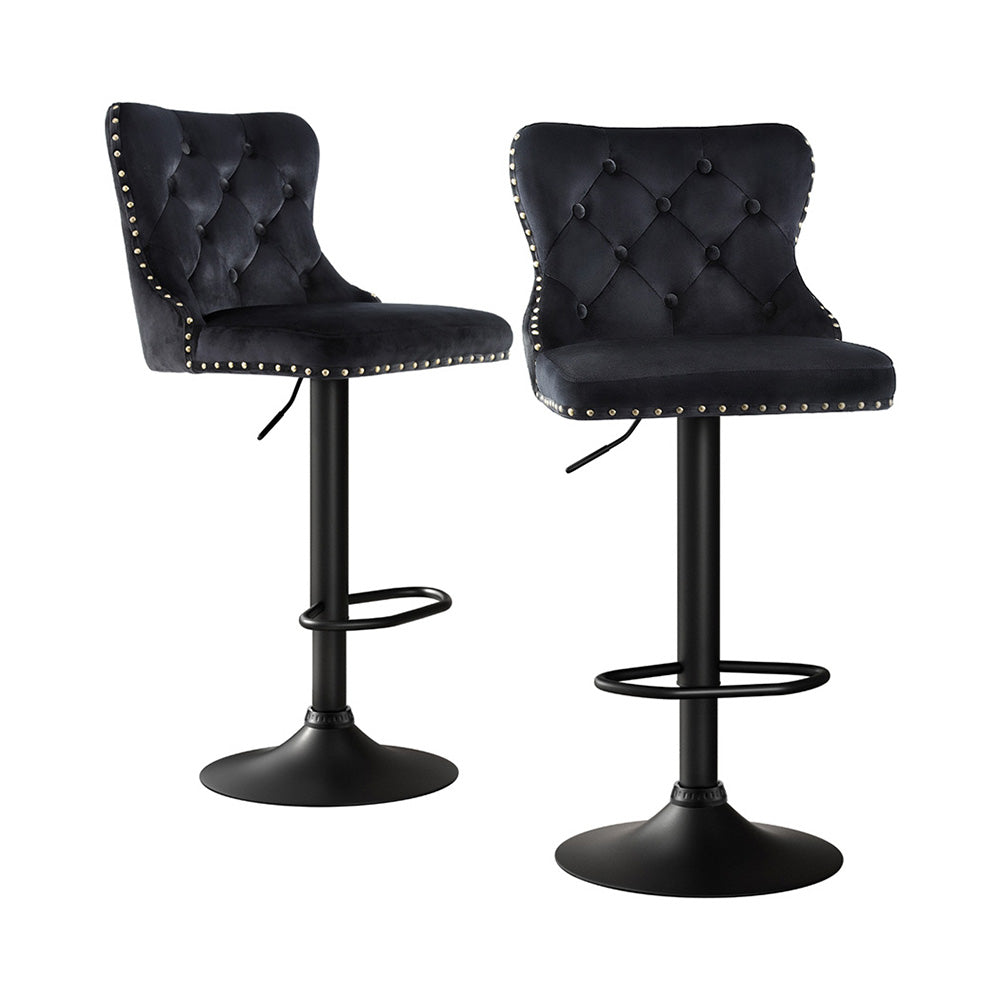Artiss 2 Piece Adjustable Height Kitchen Counter Bar Stool Set