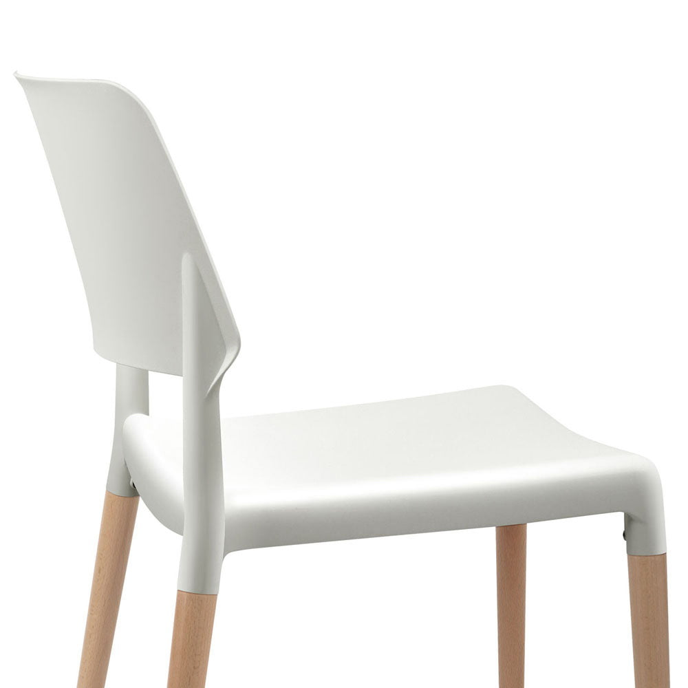 Belloch Replica Dining Chairs Set of 4 Stackable White