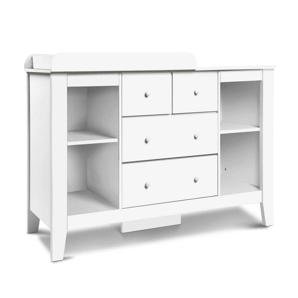 Keezi Nursery Changing Table Storage Chest White