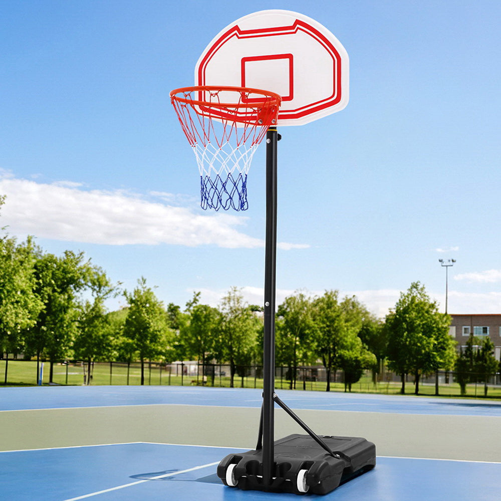 Everfit 2.1M Adjustable Basketball Hoop Stand Portable Pro Kids White