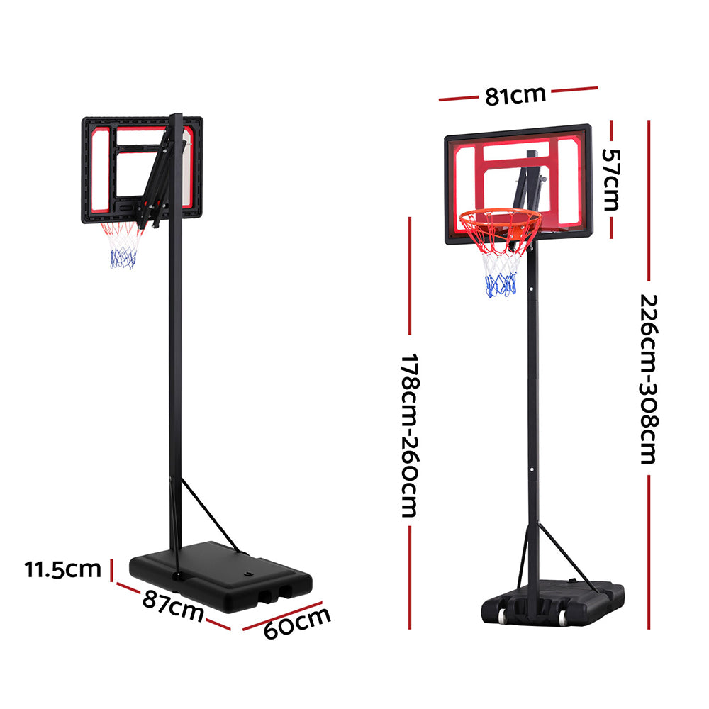 Everfit 2.6M Portable Basketball Hoop System for Kids