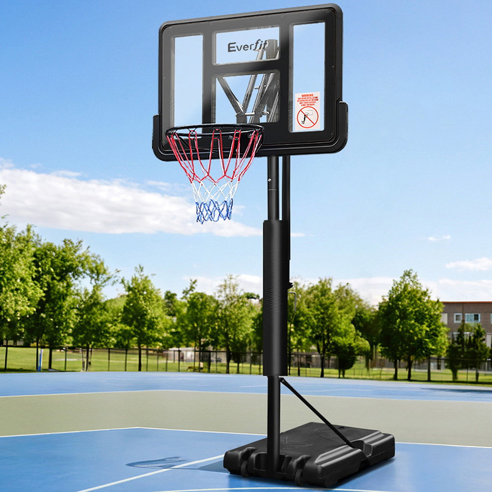 Everfit 3.05M Adjustable Basketball Hoop Stand Portable Pro Black