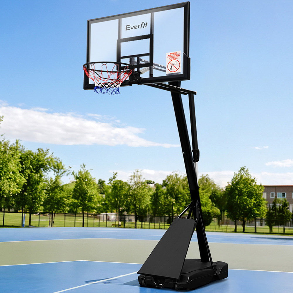 Everfit Basketball Hoop Stand Adjustable Height 2.3m-3.05m Black