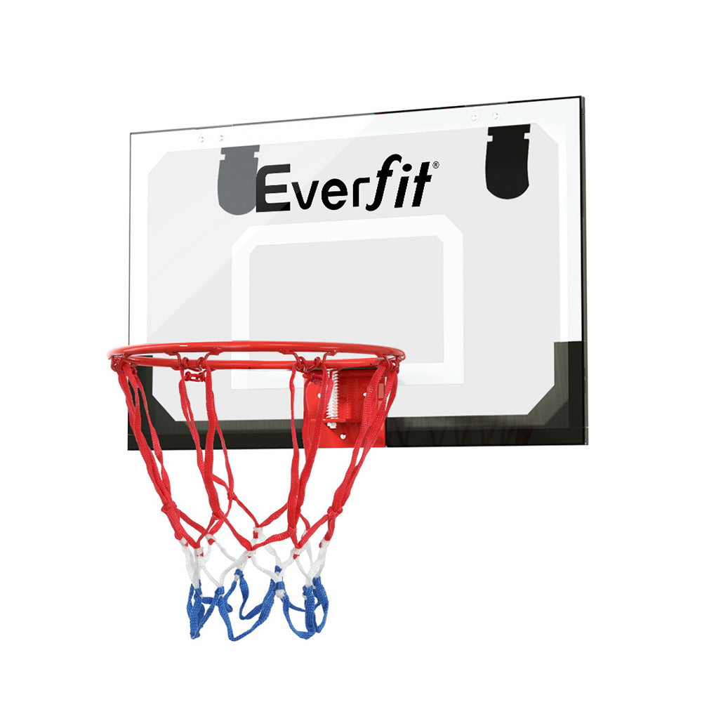Everfit 23" Mini Basketball Hoop Door Wall Mounted Kids Black