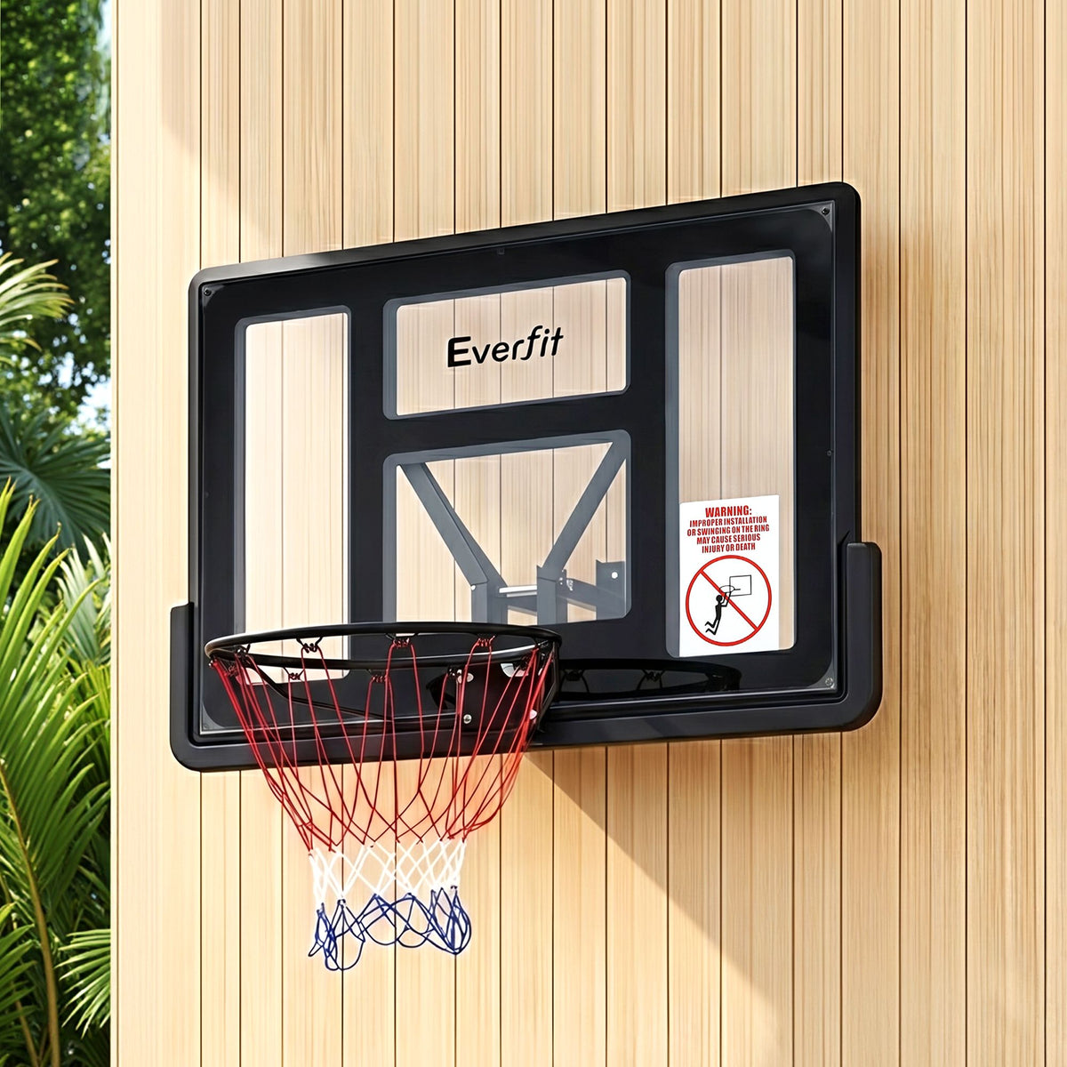 Everfit 43-Inch Kids Wall Mount Basketball Hoop Indoor Outdoor