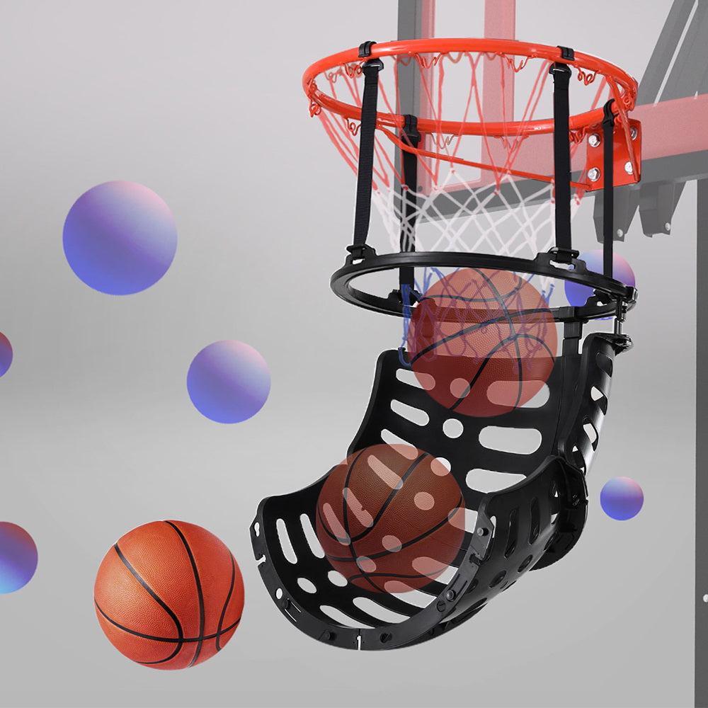 Everfit Basketball Hoop 360° Ball Return System Black