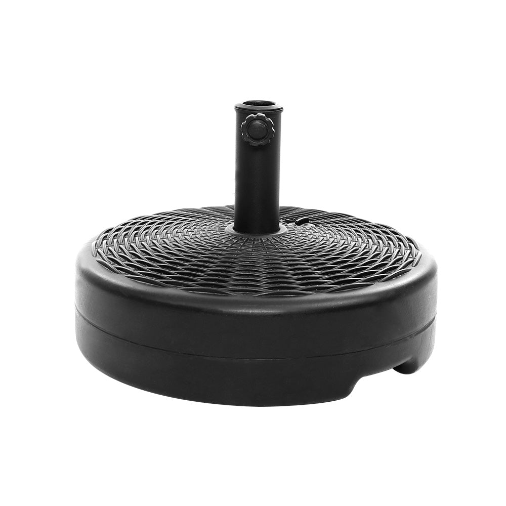Instahut 51cm Round Outdoor Umbrella Base Black