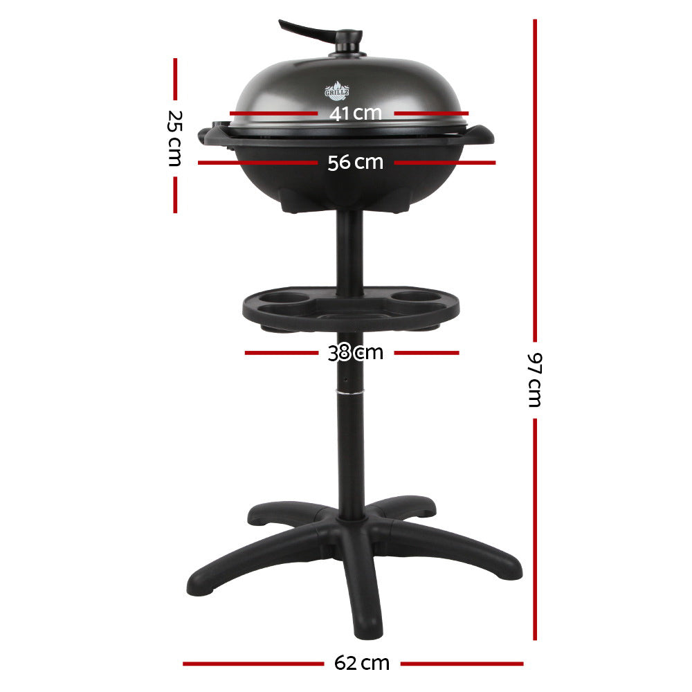 Grillz Electric BBQ Smoker 2000W Indoor Outdoor