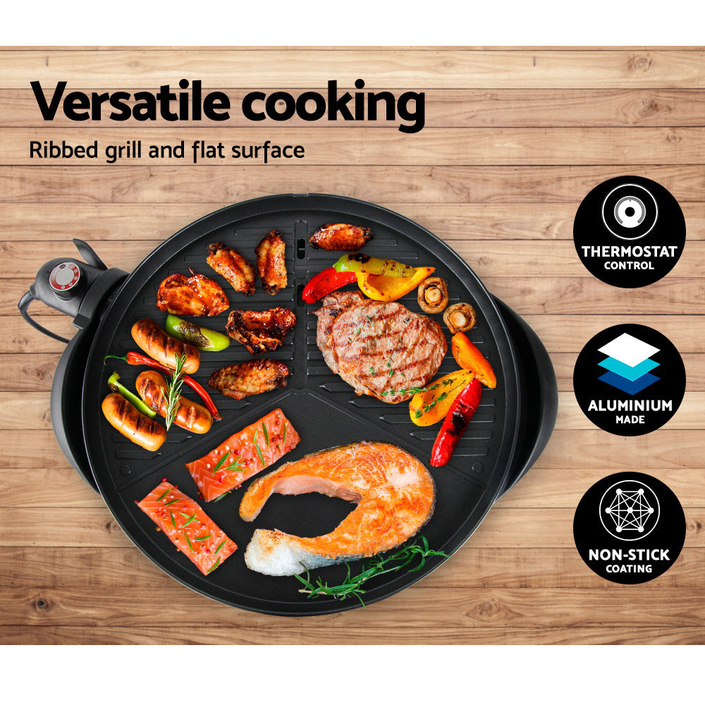 Grillz Electric BBQ Smoker 2000W Indoor Outdoor