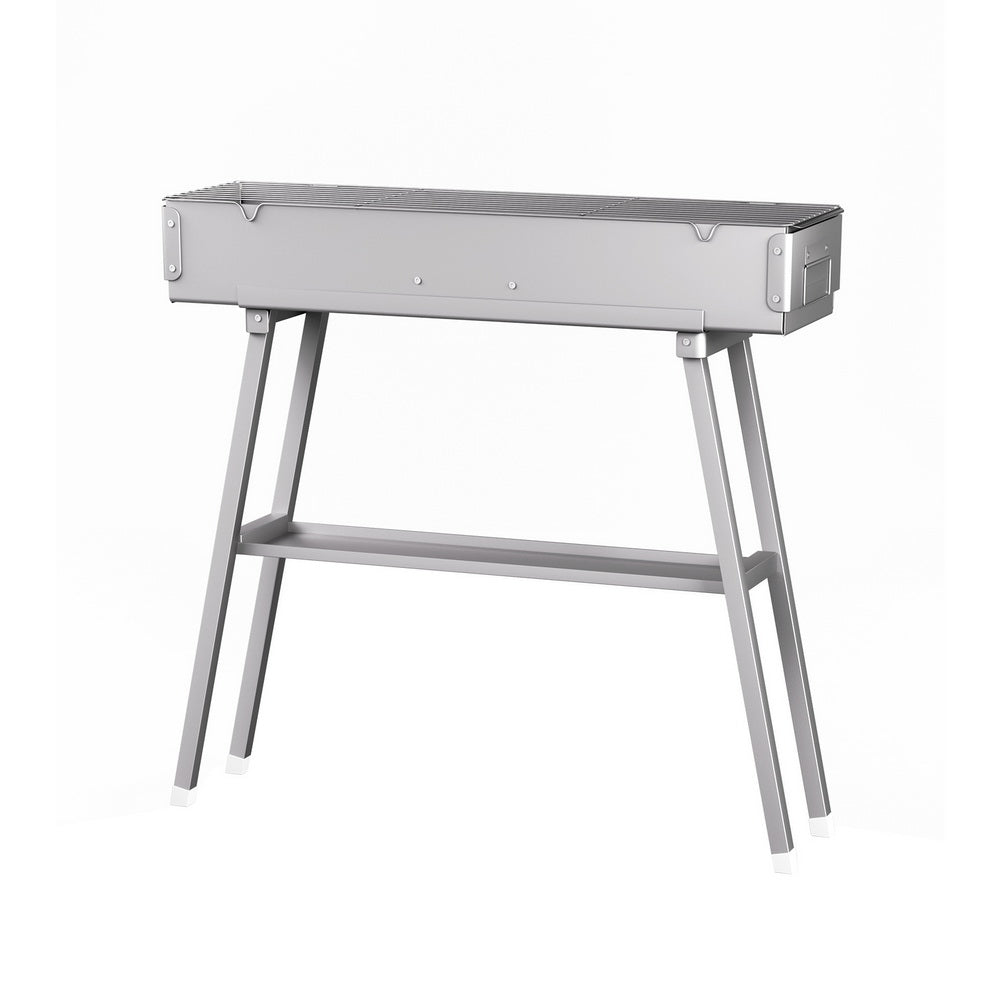 Grillz Portable Charcoal BBQ Smoker Stainless Steel