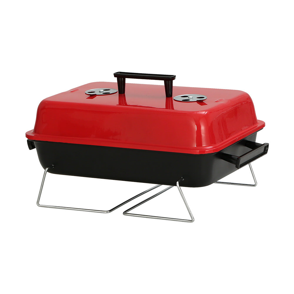 Grillz Portable Charcoal BBQ Smoker Camping Outdoor Grill
