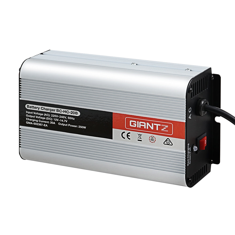 Giantz 12V 20A Car Battery Charger Inverter for ATV 4WD Boat Caravan