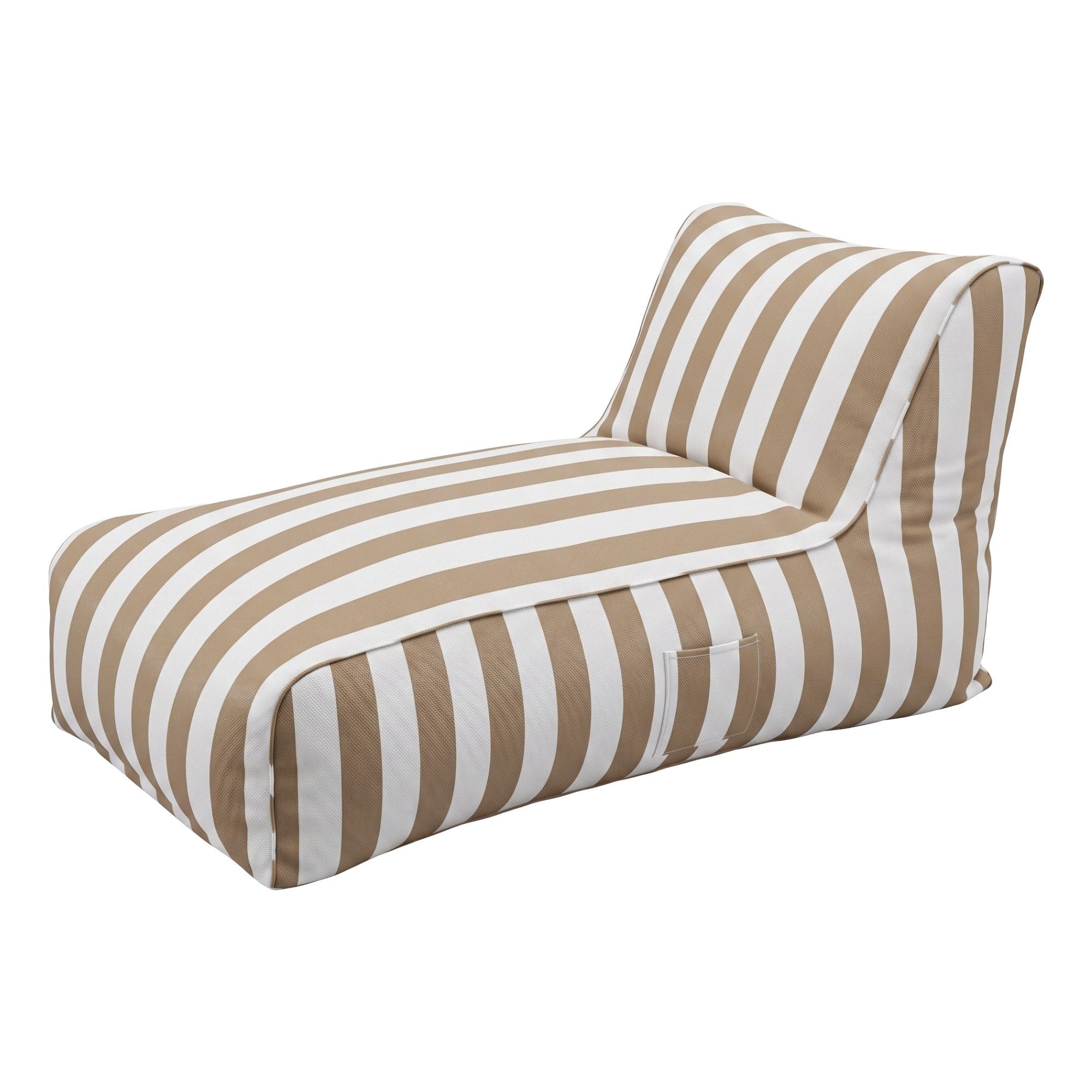 Artiss Outdoor Bean Bag Chair Cover No Filler Splash-Proof Beanbag Lounge Sofacover Stuffed Animal Storage Bean Bag Cover for Patio Poolside Relaxing, Taupe