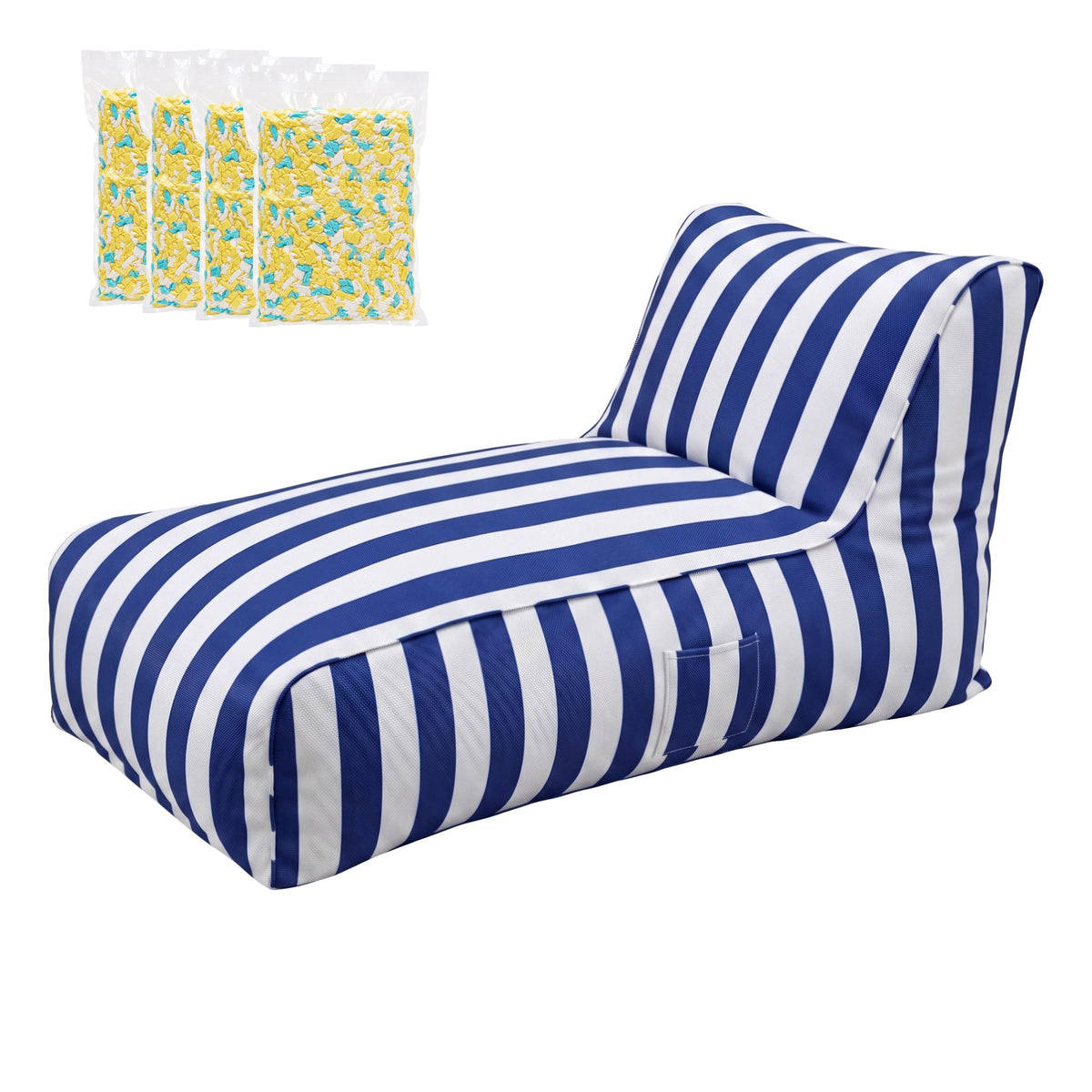 Artiss Outdoor Bean Bag Chair with Memory Foam Filling, Blue