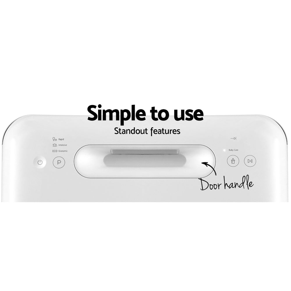 Devanti 3 Place Benchtop Dishwasher Touch Control White