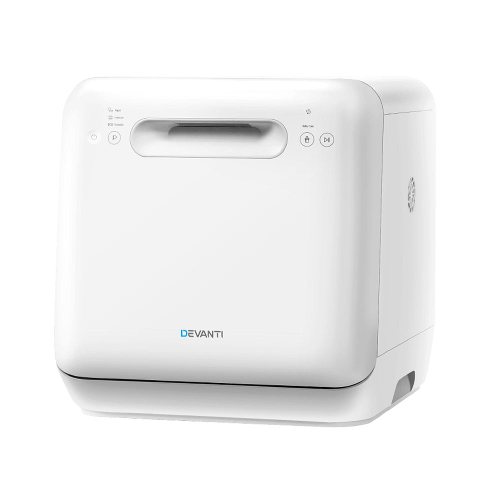 Devanti 3 Place Benchtop Dishwasher Touch Control White