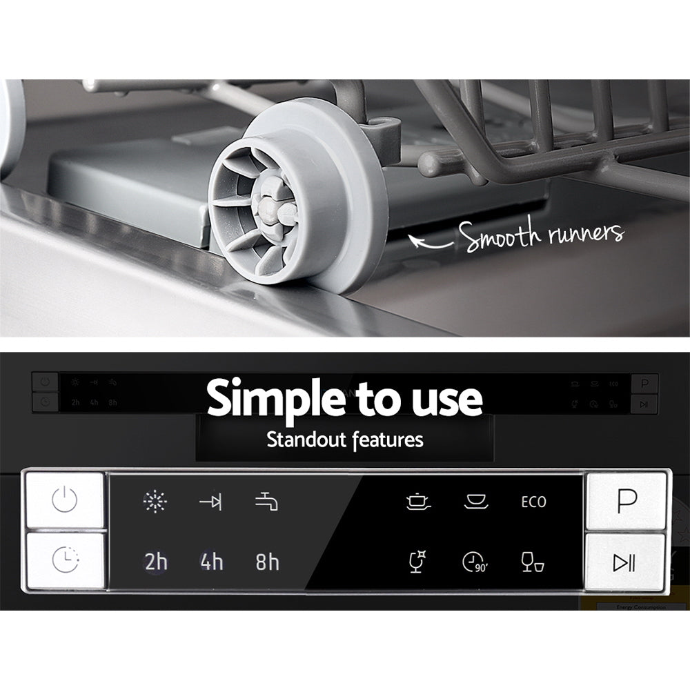 Devanti 8-Place Benchtop Dishwasher Silver