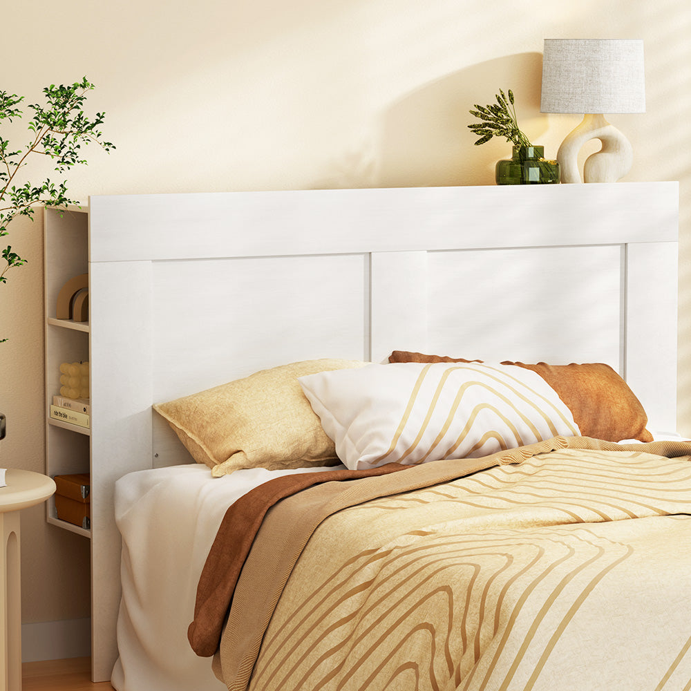 CABI Queen Headboard with Shelves White