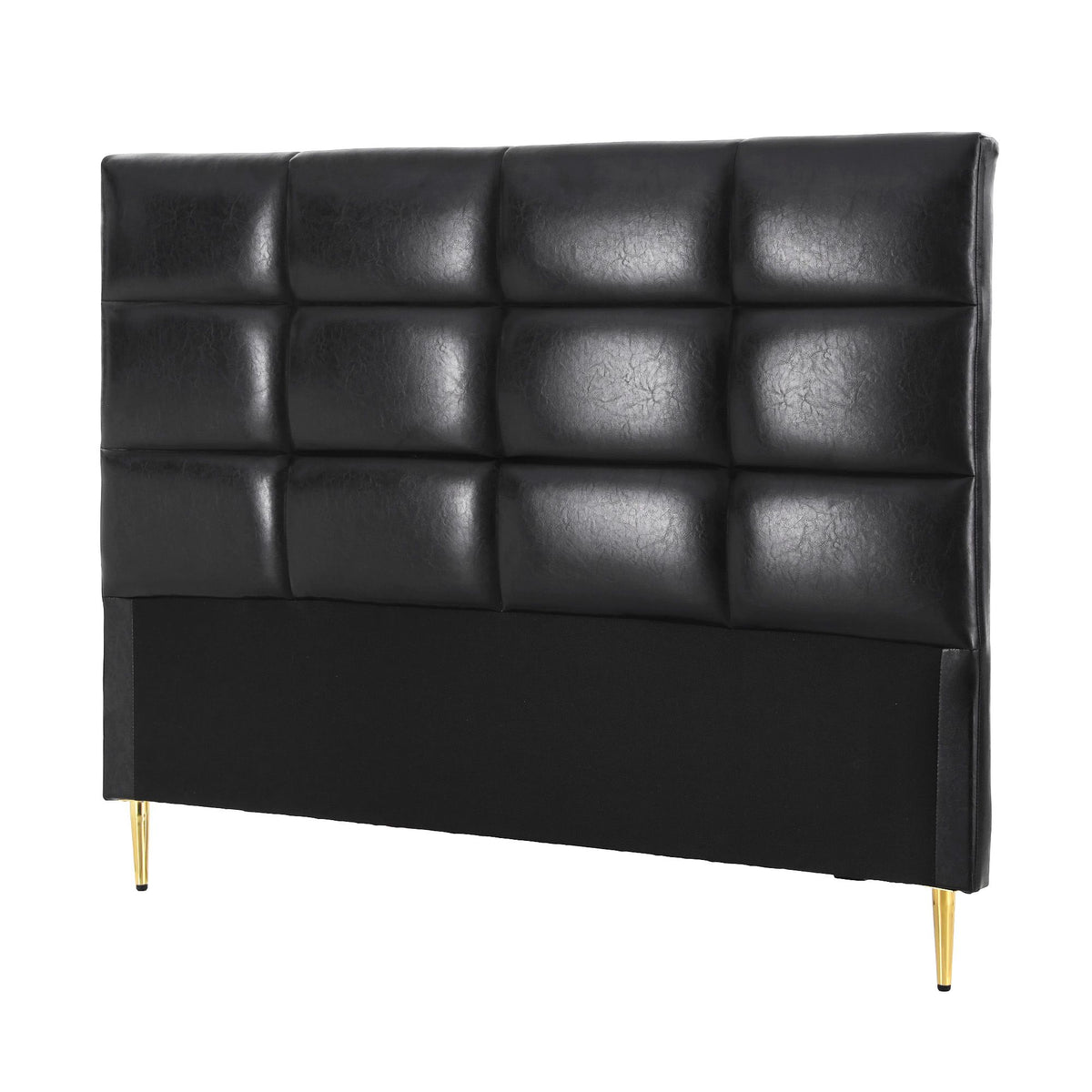 Artiss Queen Bed Headboard Tufted PU Leather Black