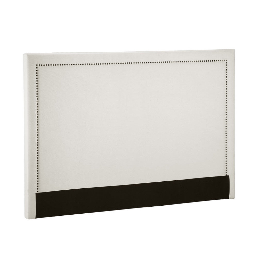 RIVE King Bed Headboard Fabric Beige