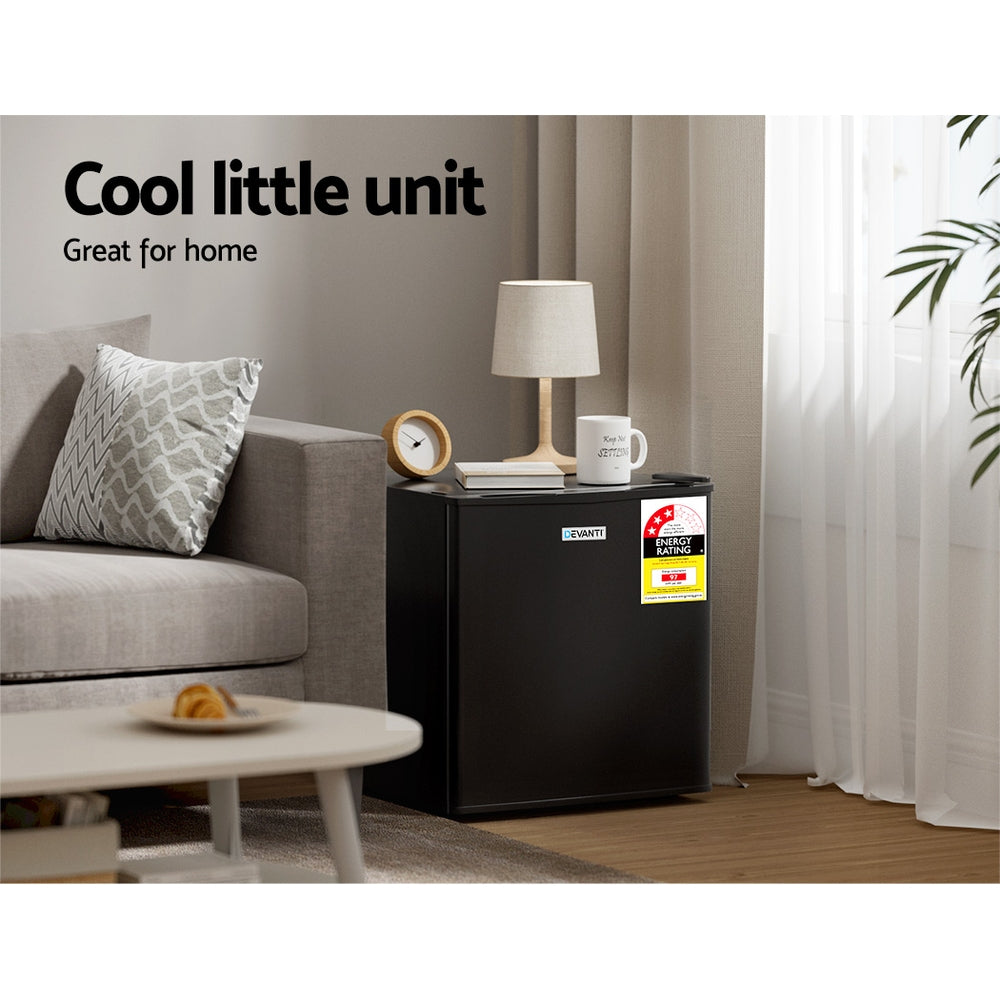 Devanti 48L Bar Fridge Portable Black