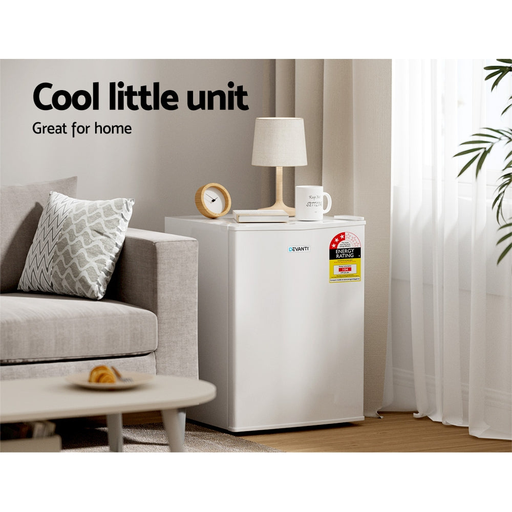 Devanti 70L Portable Mini Bar Fridge White