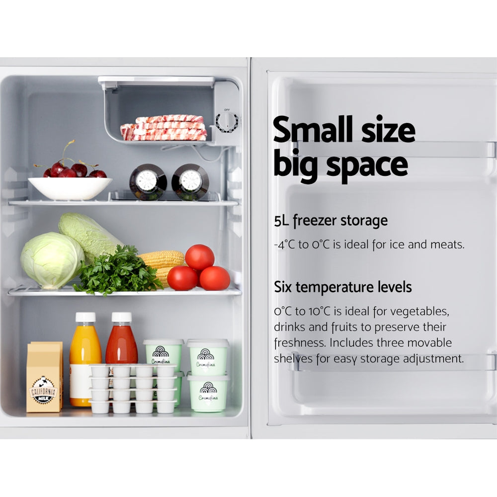 Devanti 70L Portable Mini Bar Fridge White