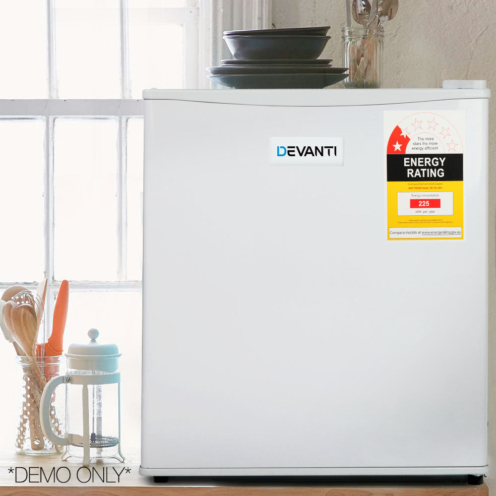 Devanti 70L Portable Mini Bar Fridge White