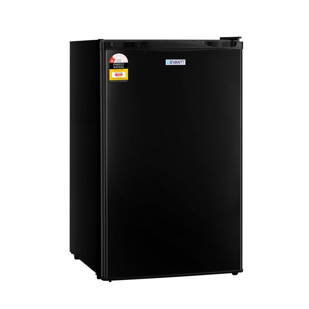 Devanti 110L Bar Fridge Black Portable Energy-Efficient