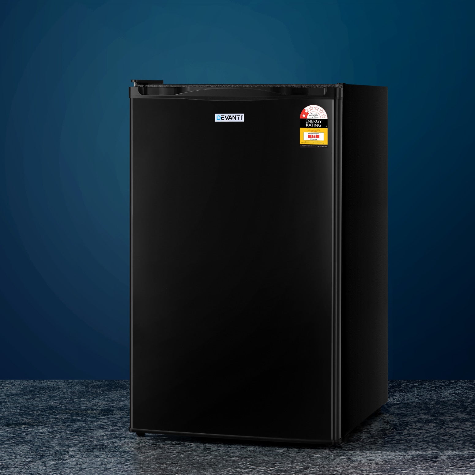 Devanti 110L Bar Fridge Black Portable Energy-Efficient