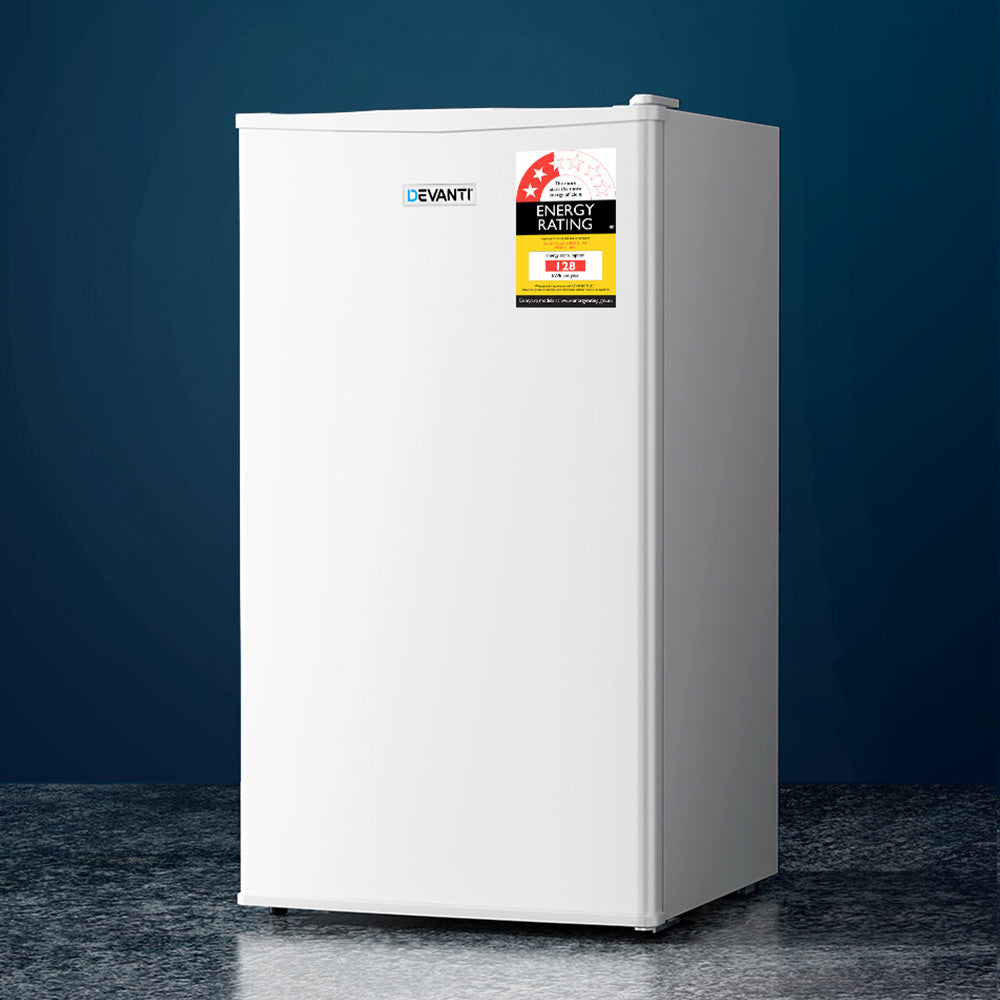Devanti 95L Portable Bar Fridge with Chiller White