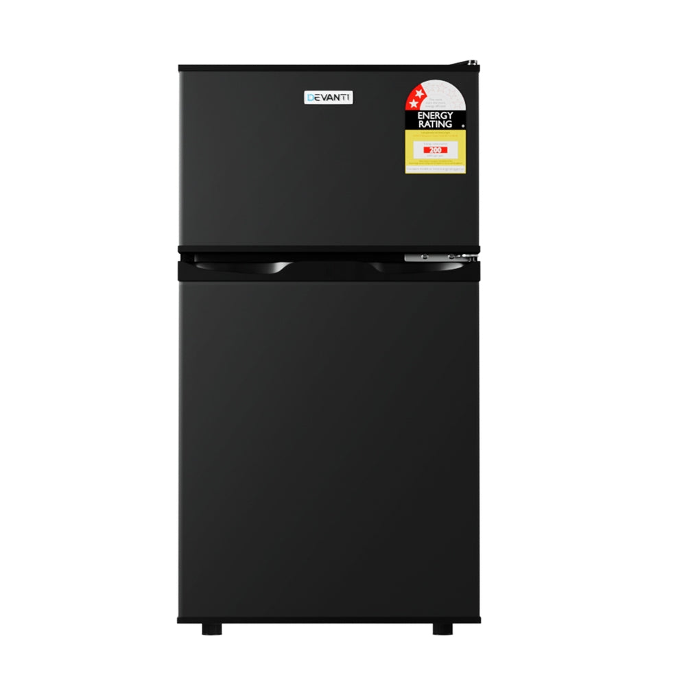 Devanti 80L Bar Fridge Mini Freezer Black