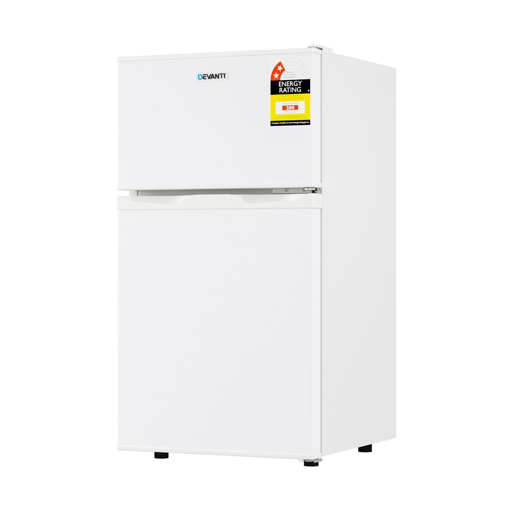 Devanti 80L Bar Fridge Mini Freezer White