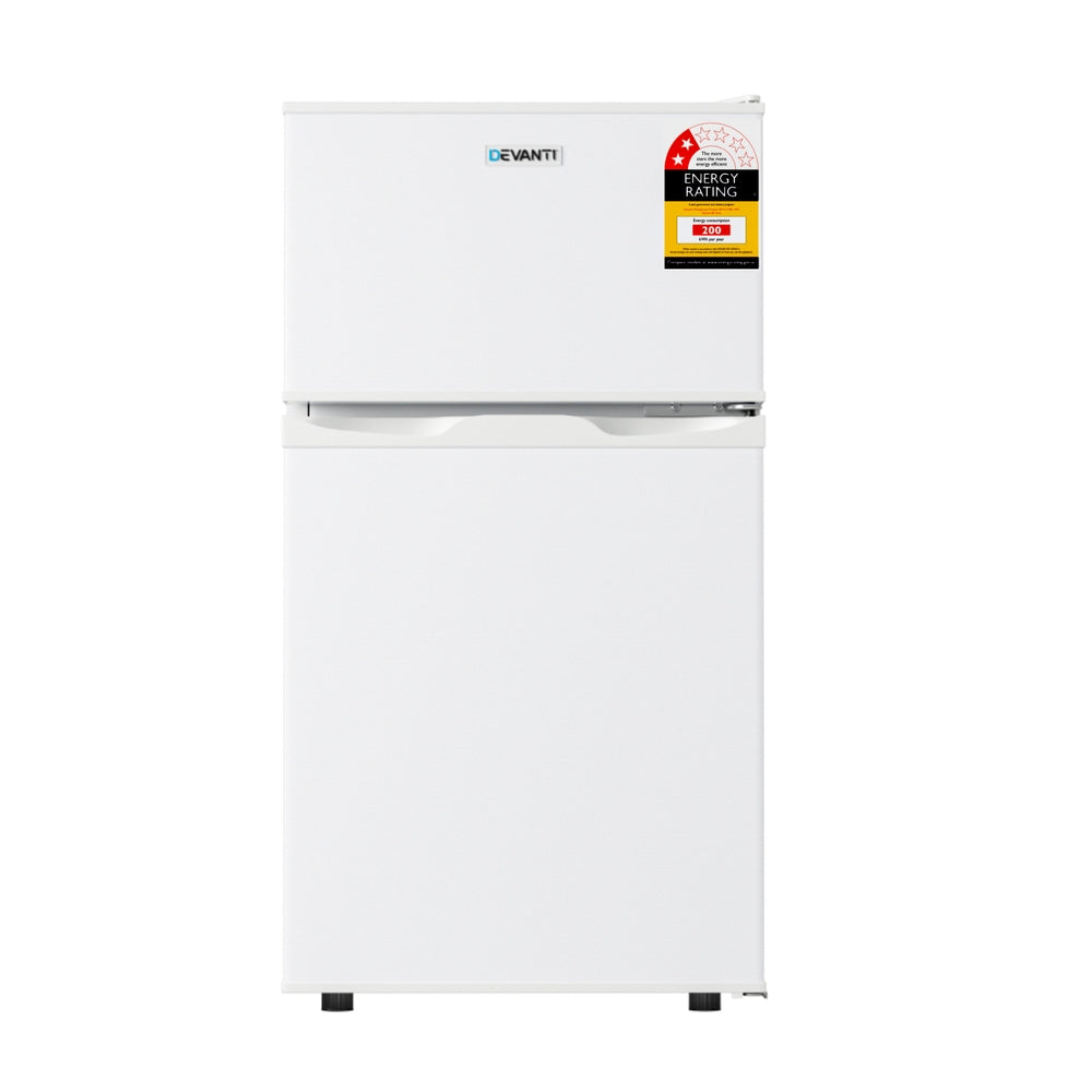 Devanti 80L Bar Fridge Mini Freezer White
