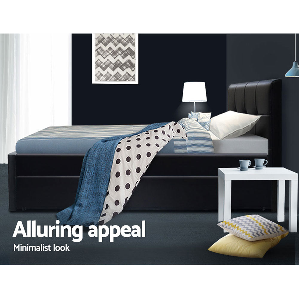 Fripp King Single Trundle Daybed Black