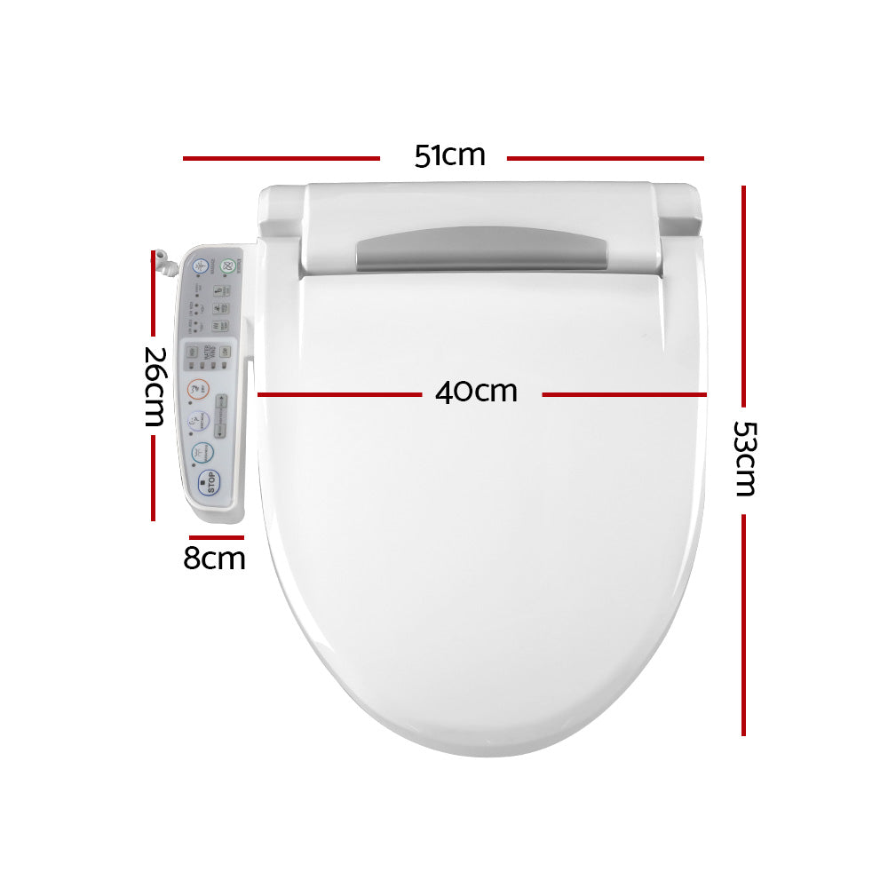 Cefito Smart Electric Bidet Toilet Seat Cover Auto Wash Dry Panel Control
