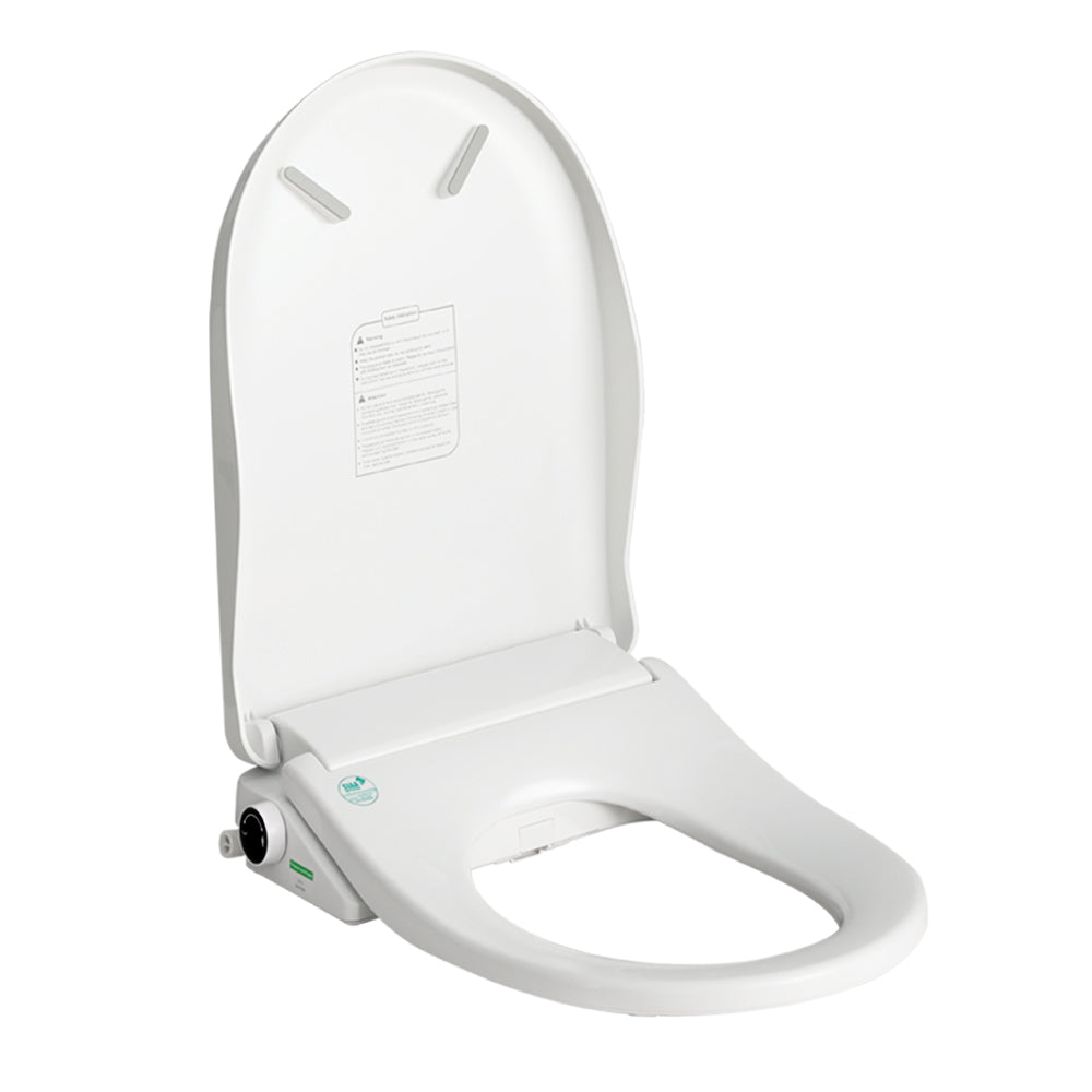 Cefito D-Shape Non-Electric Bidet Toilet Seat Cover White