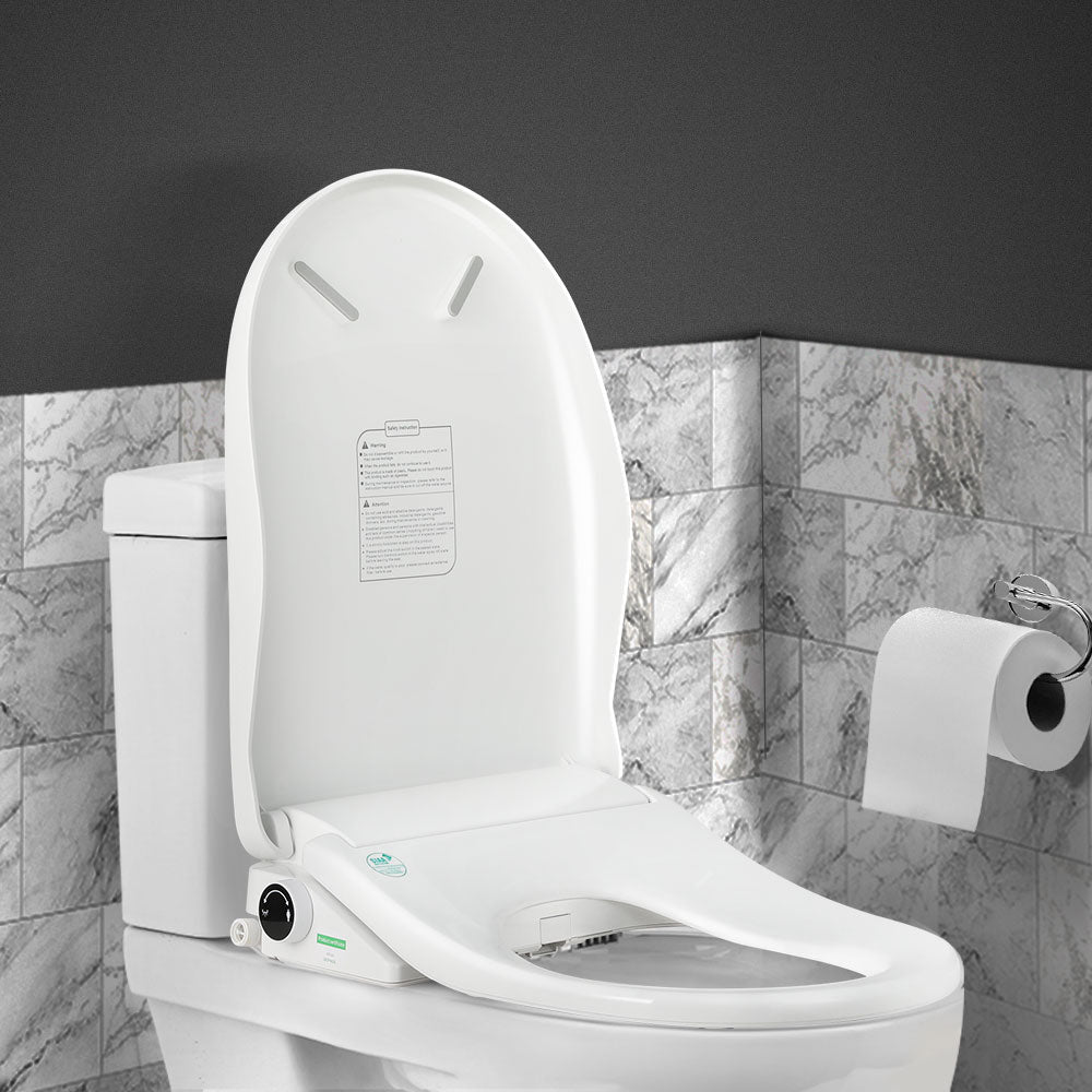 Cefito D-Shape Non-Electric Bidet Toilet Seat Cover White