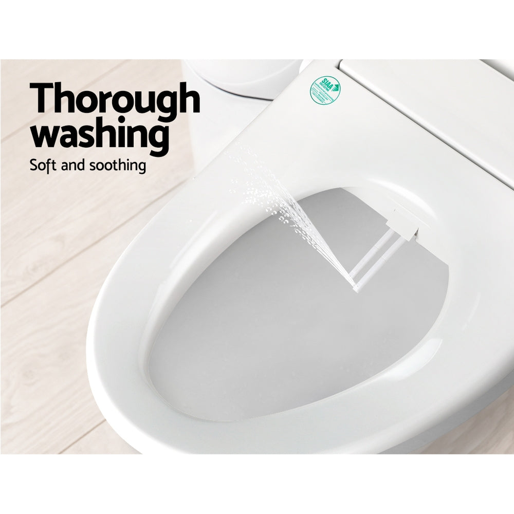 Cefito Smart Electric Bidet Toilet Seat Cover Water Wash Dryer Night Light White