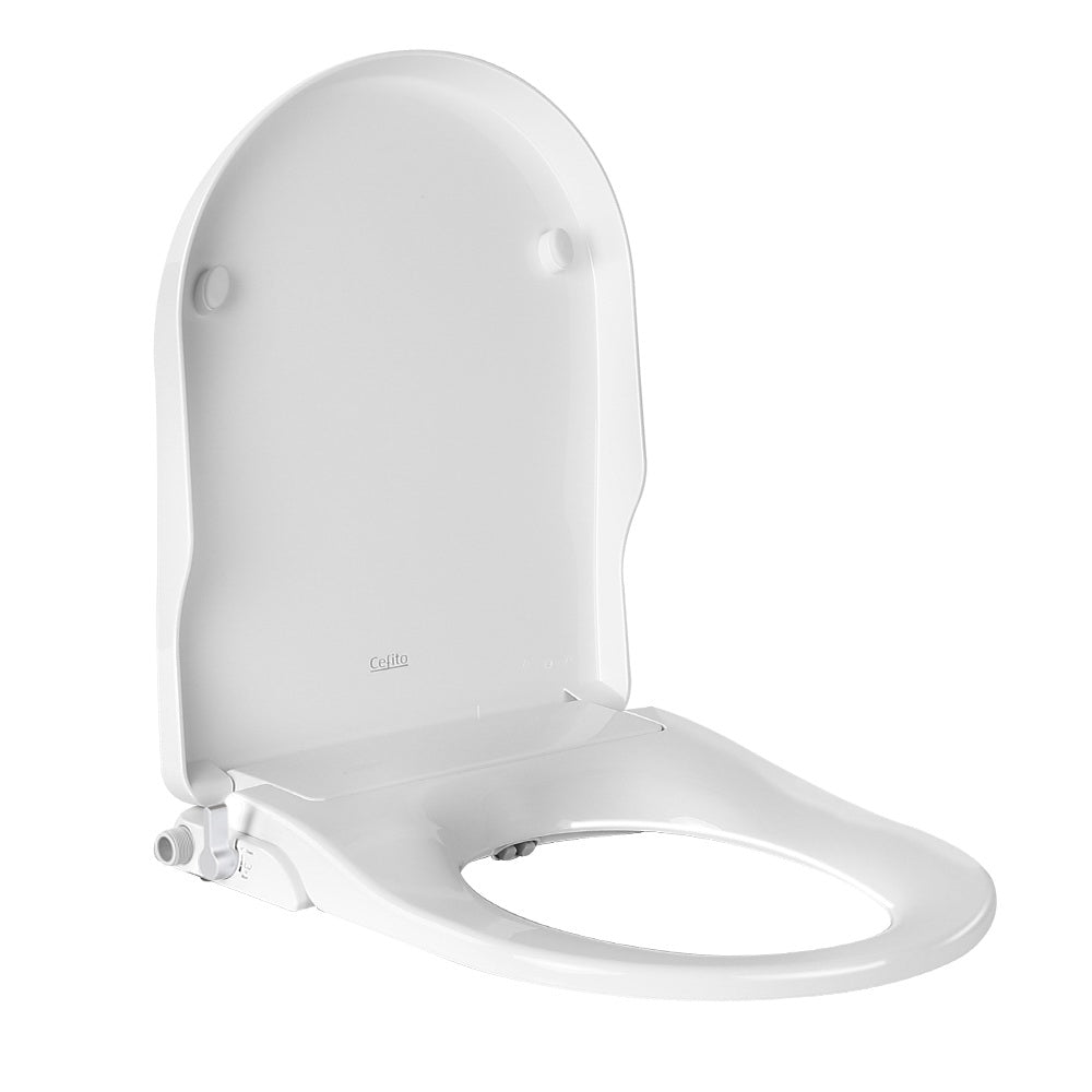 Cefito U-Shape Bidet Toilet Seat Non-Electric White