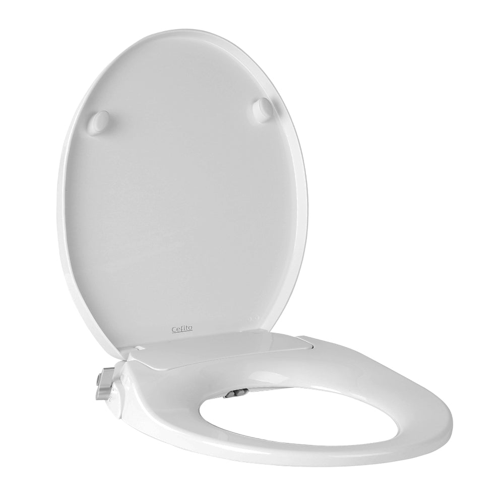 Cefito O-Shape Non-Electric Bidet Toilet Seat Cover White