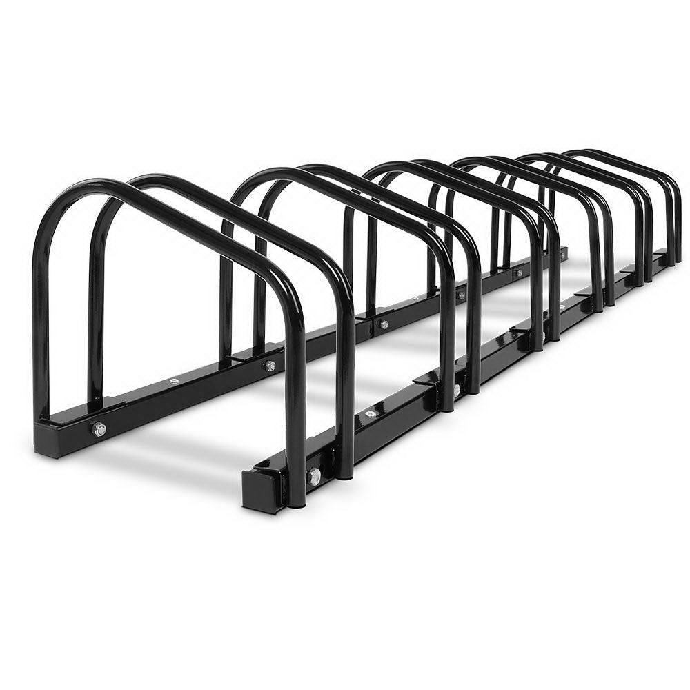Weisshorn 6-Bike Rack Freestanding Storage Holder Black