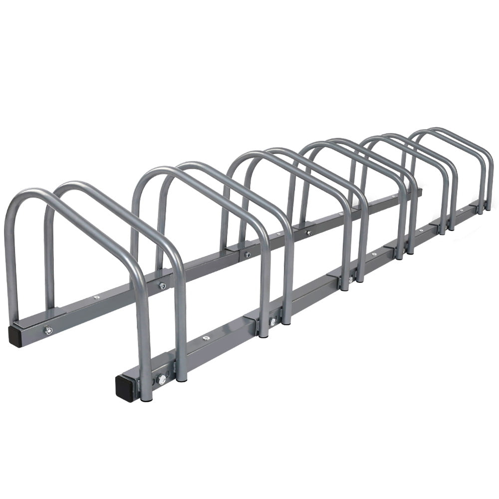 Weisshorn 6 Bike Stand Floor Parking Rack Bicycle Storage Silver