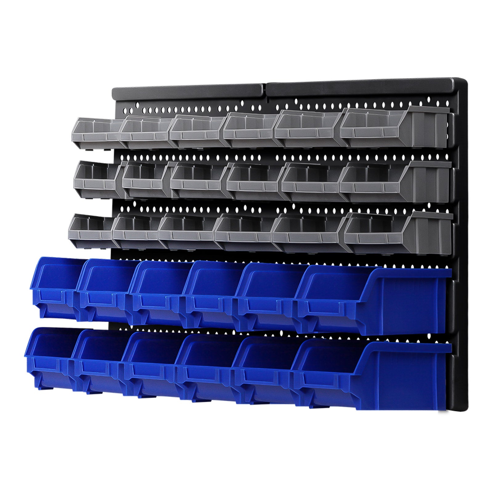 Giantz 30-Bin Wall Mounted Storage Rack Industrial Shelving