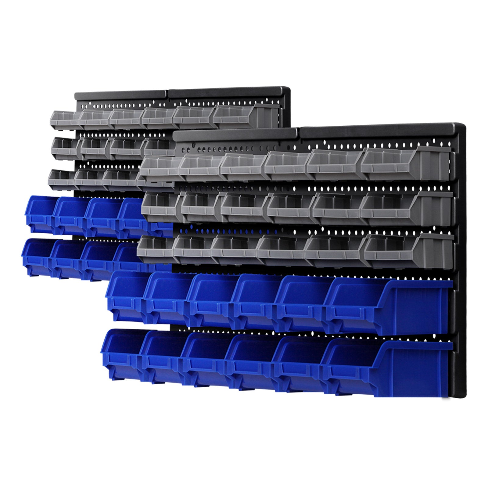 Giantz Wall-Mounted 60-Bin Storage Rack Organiser
