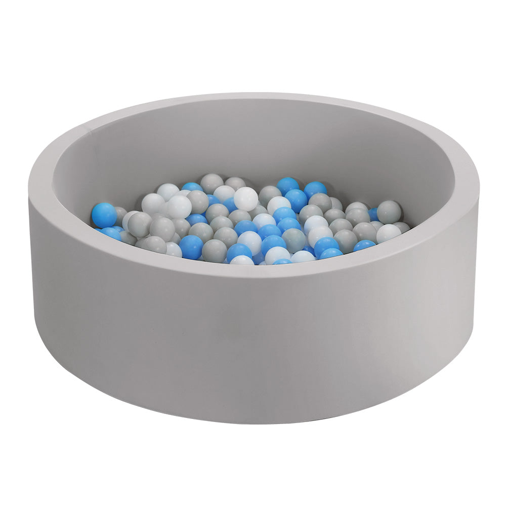 Keezi Kids Ball Pit Foam Play Pool 90x30cm Grey