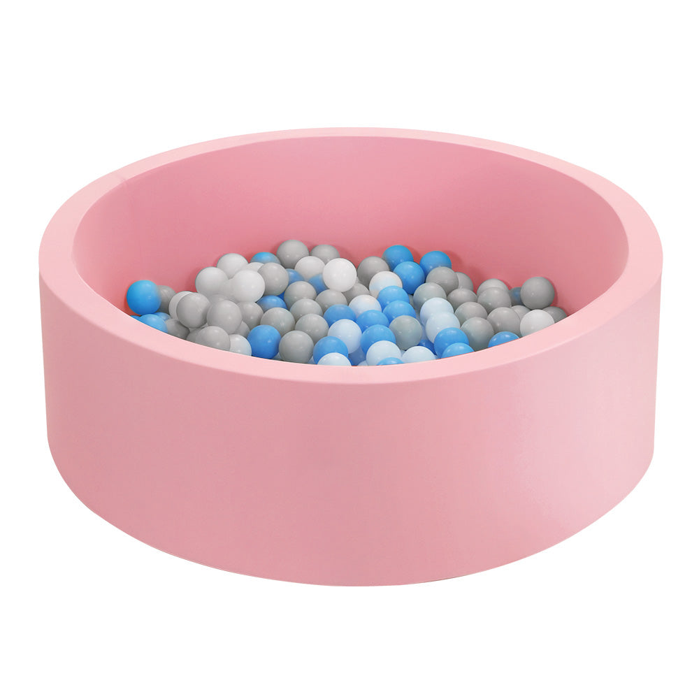 Keezi Kids Foam Ball Pit 90x30cm Ocean Play Pool Pink