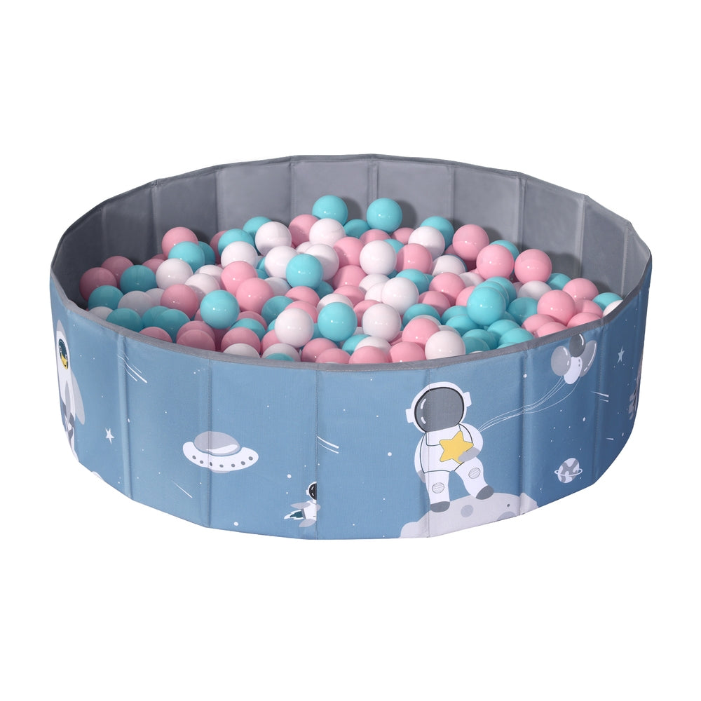 Keezi Kids Foldable Ball Pool with Carry Bag, Blue