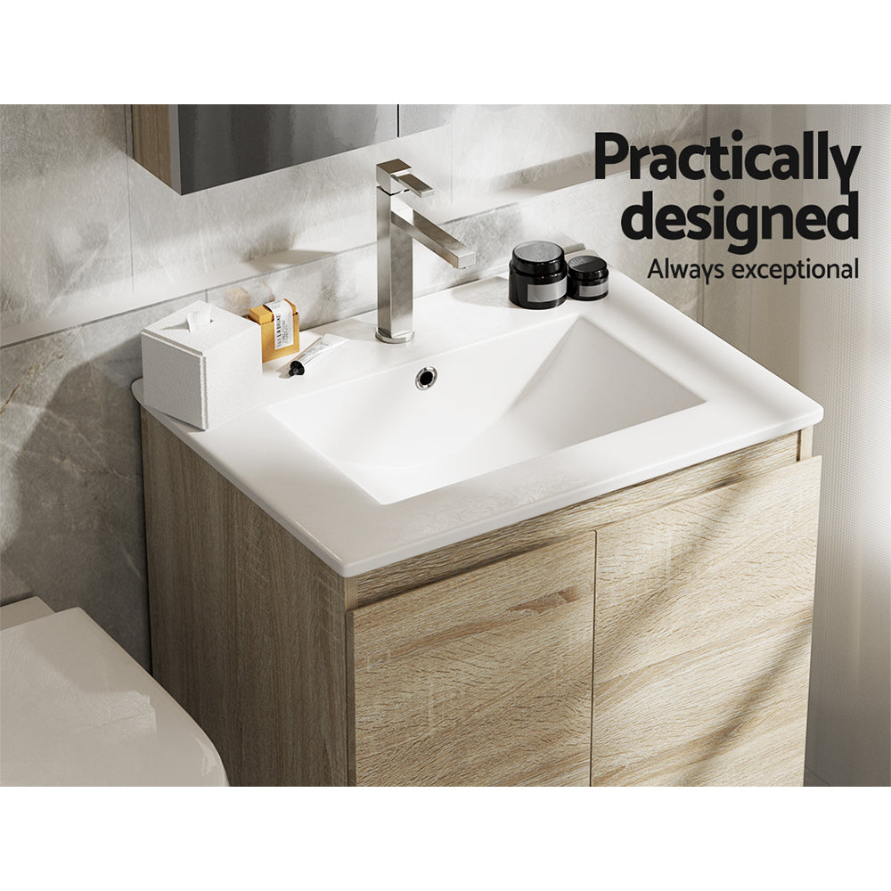 Cashell 600mm Vanity Unit with Basin Oak