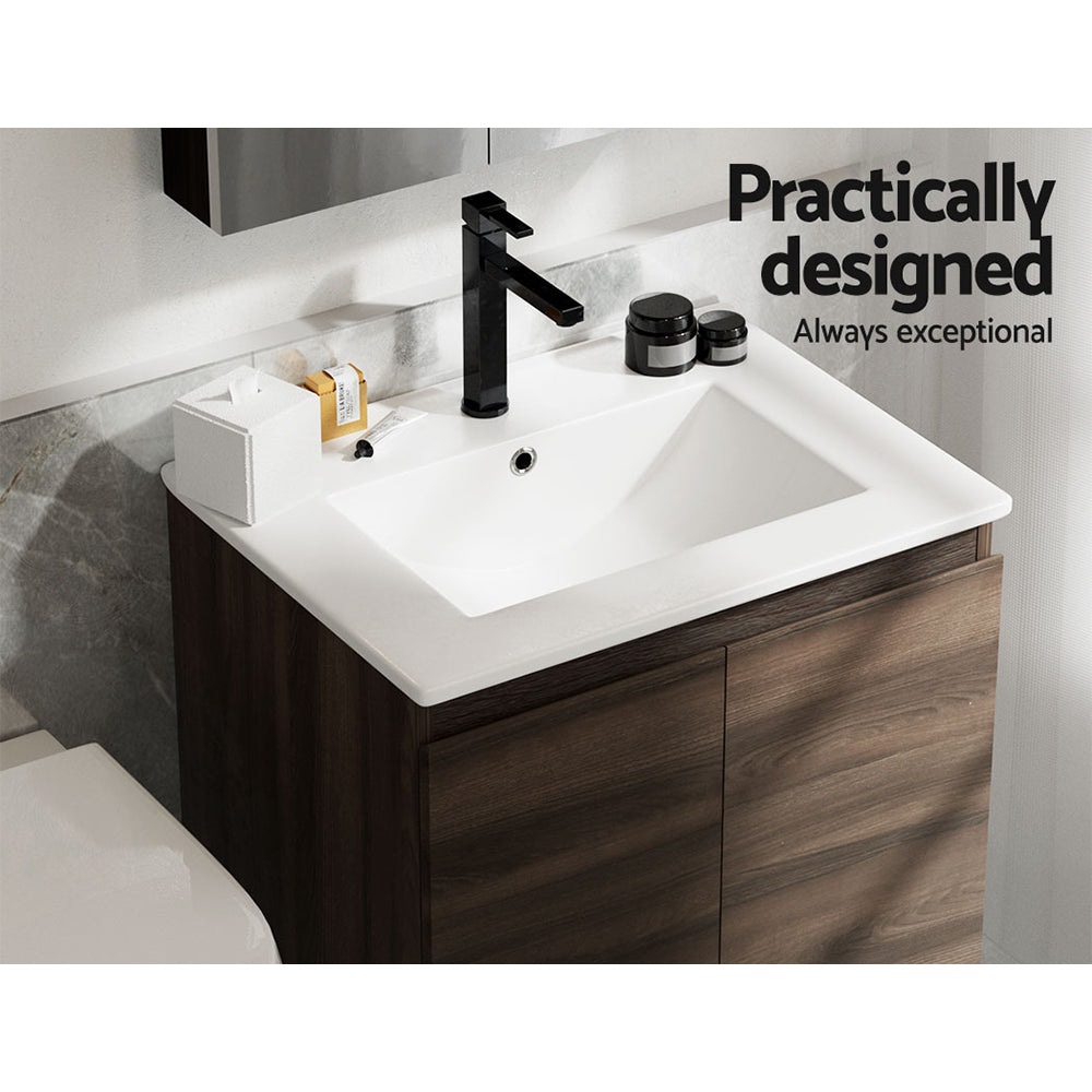 Cashell 600mm Vanity Unit with Basin Walnut